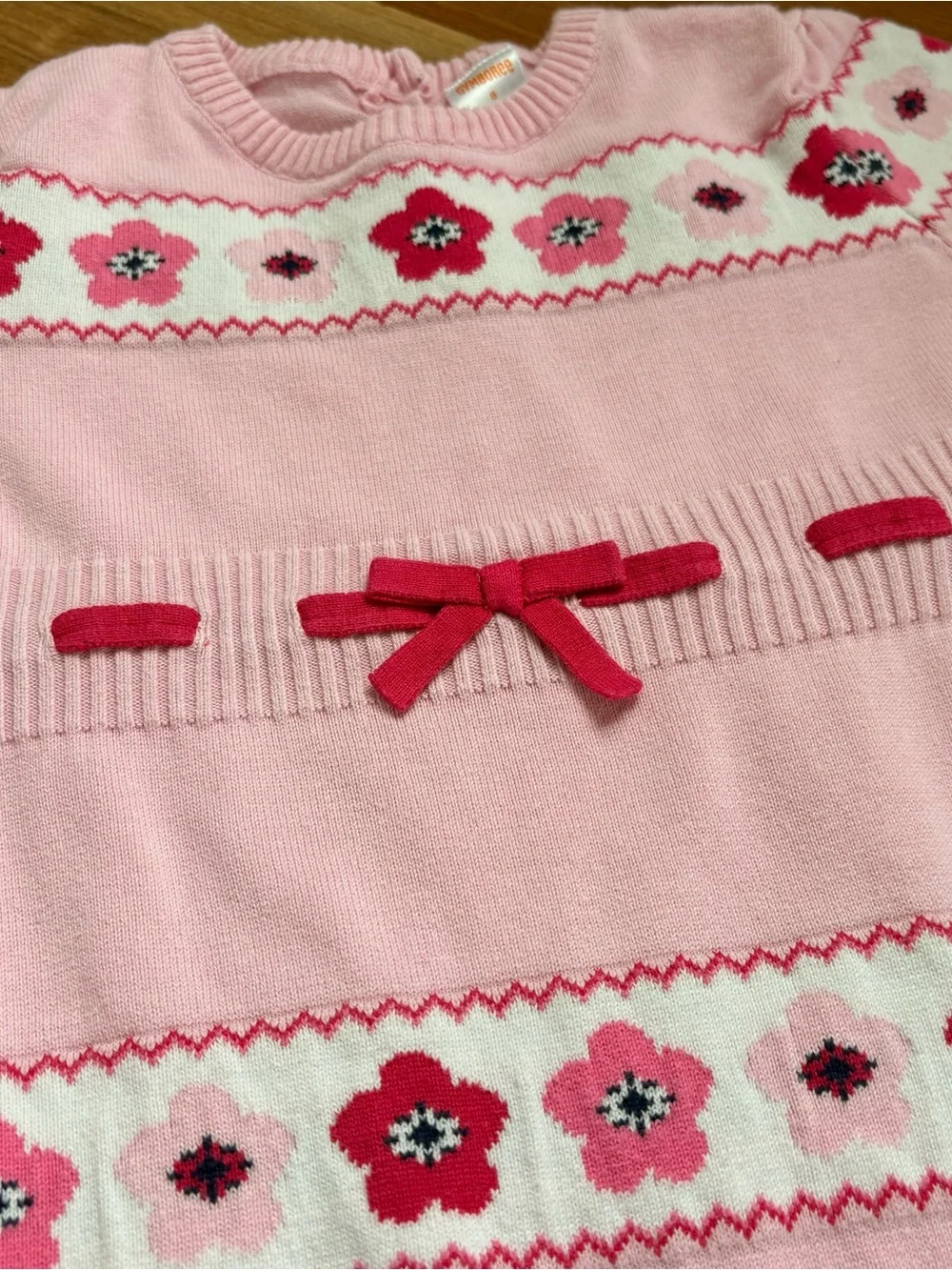 Gymboree 100% cotton - Knit Dress puppies, flowers, Stripes and Bow